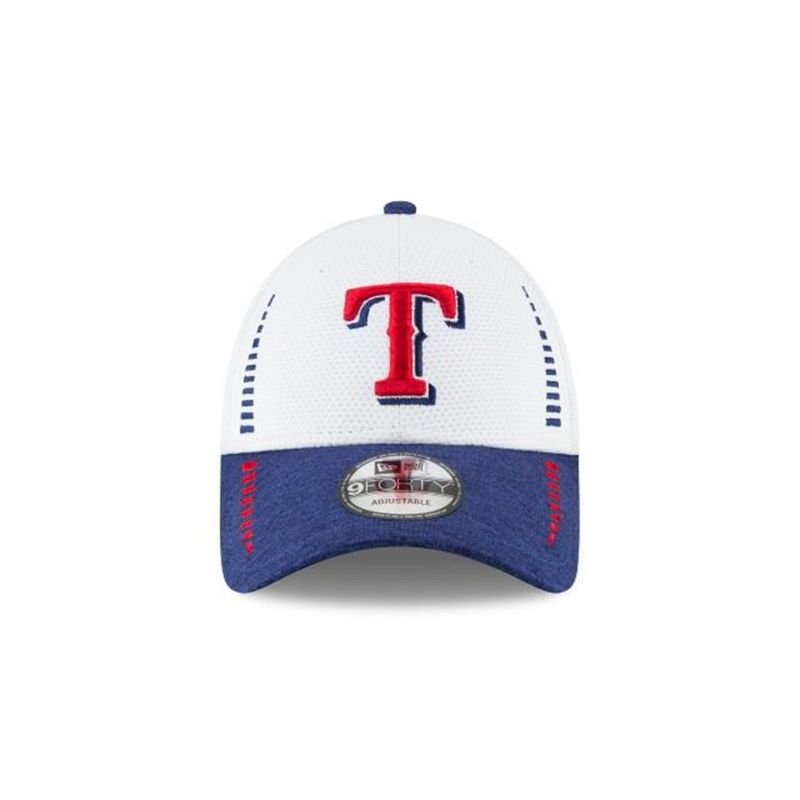 MLB Texas Rangers Speed Tech 9Forty Adjustable (LVK1177) - White New Era Caps